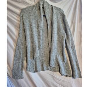 Wooden‎ Ships Paola Buendia Gray Open Front Knit Cardigan Sweater S/M